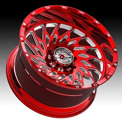 Worx Offroad Forged WF820RT Red Milled Custom Truck Wheels 2